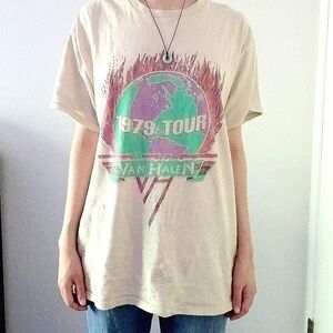 Van Halen Oversized Graphic Band Rock Tee T Shirt Grunge Punk Alternative Indie